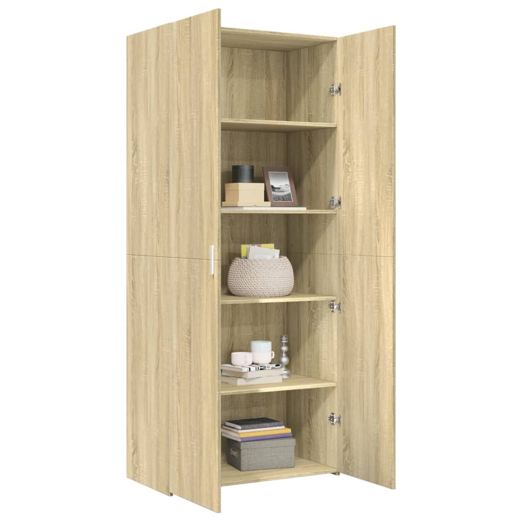 Highboard Sonoma Oak 80x42,5x185 cm Engineered Wood
