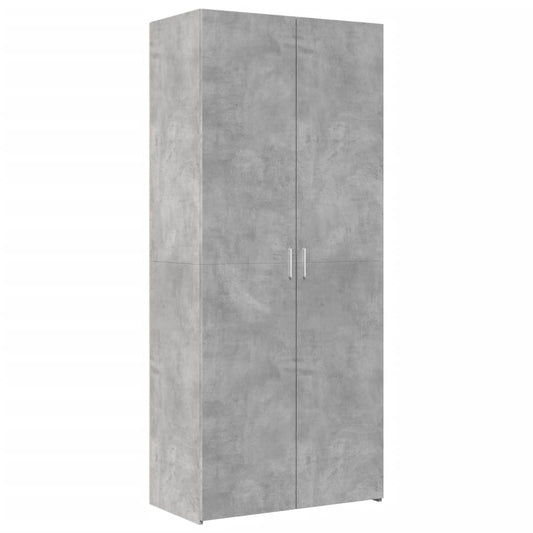 Highboard Concrete Grey 80x42,5x185 cm Engineered Wood