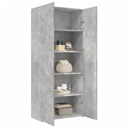 Highboard Concrete Grey 80x42,5x185 cm Engineered Wood