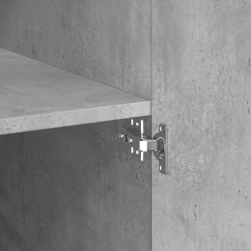 Highboard Concrete Grey 80x42,5x185 cm Engineered Wood