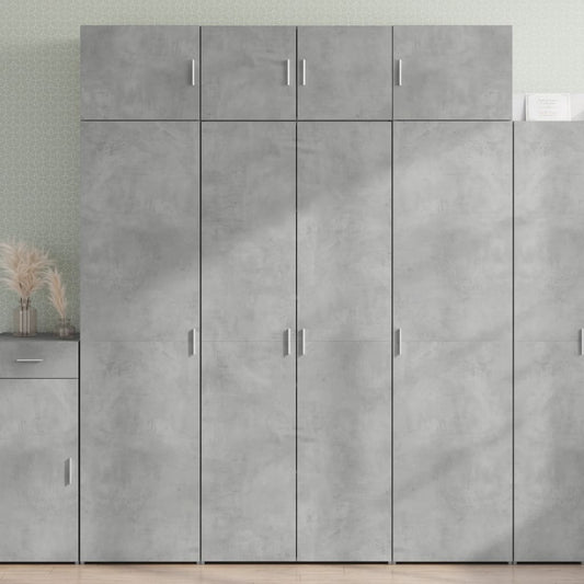 Highboard Concrete Grey 80x42,5x185 cm Engineered Wood