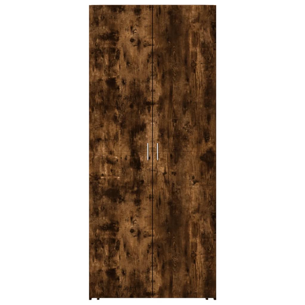 Highboard Smoked Oak 80x42,5x185 cm Engineered Wood