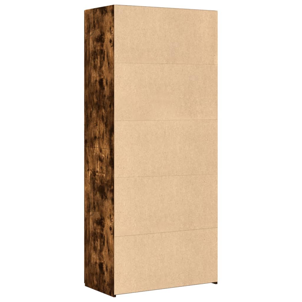 Highboard Smoked Oak 80x42,5x185 cm Engineered Wood