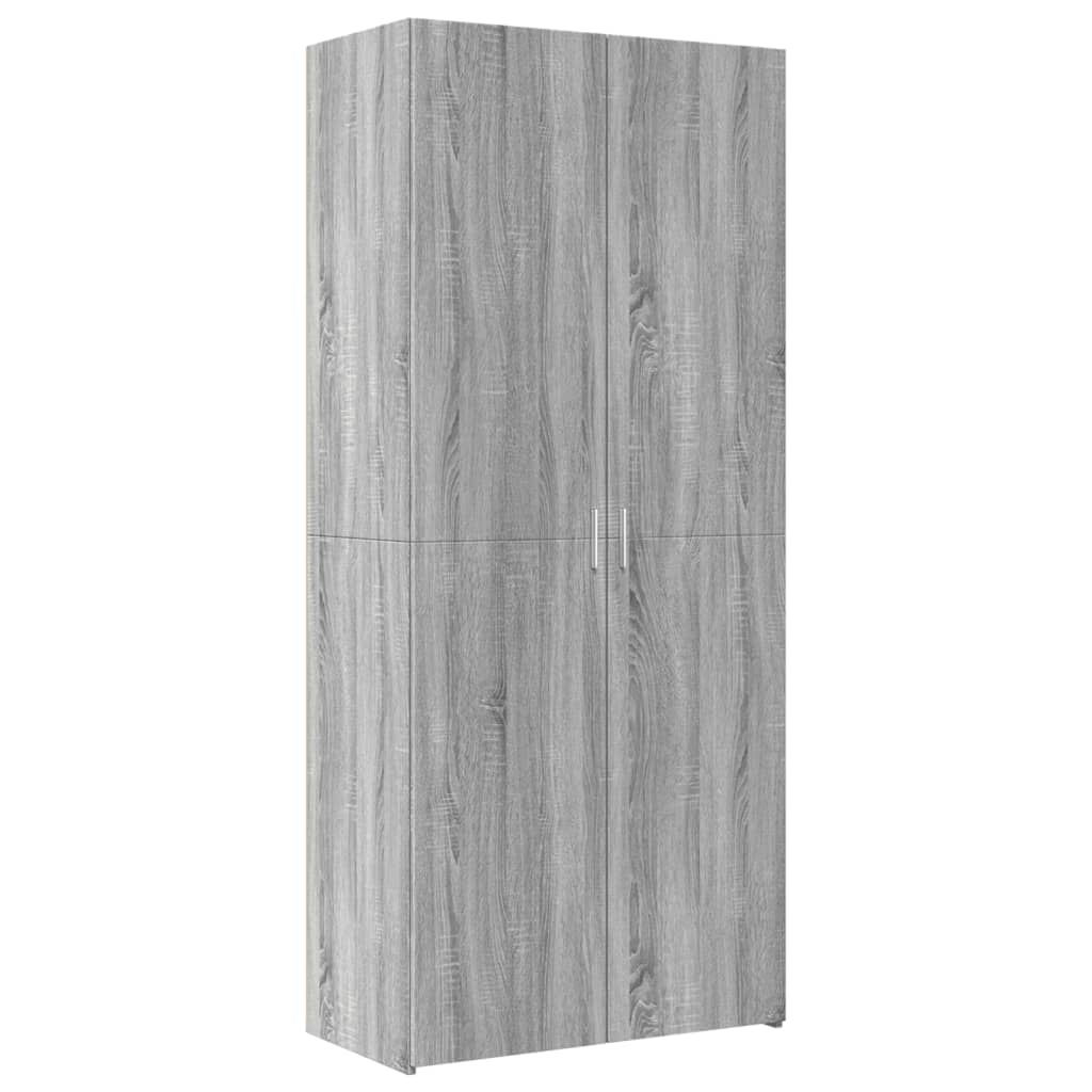 Highboard Grey Sonoma 80x42,5x185 cm Engineered Wood