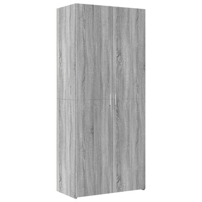 Highboard Grey Sonoma 80x42,5x185 cm Engineered Wood