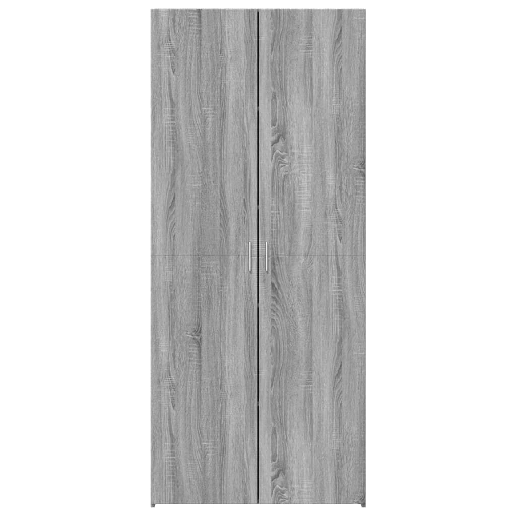 Highboard Grey Sonoma 80x42,5x185 cm Engineered Wood