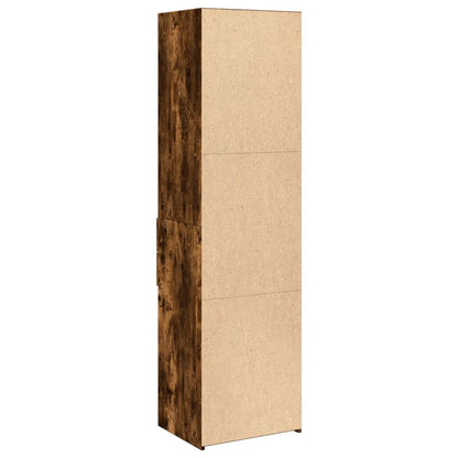 Highboard Smoked Oak 50x42.5x185 cm Engineered Wood