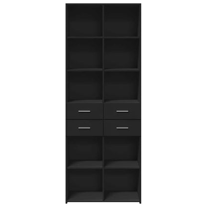 Highboard | Black | Engineered Wood | Large | Highboard | Rectangular