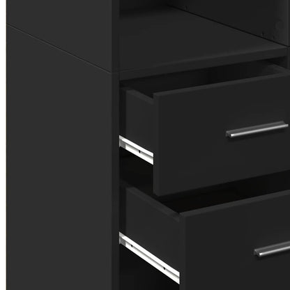 Highboard | Black | Engineered Wood | Large | Highboard | Rectangular