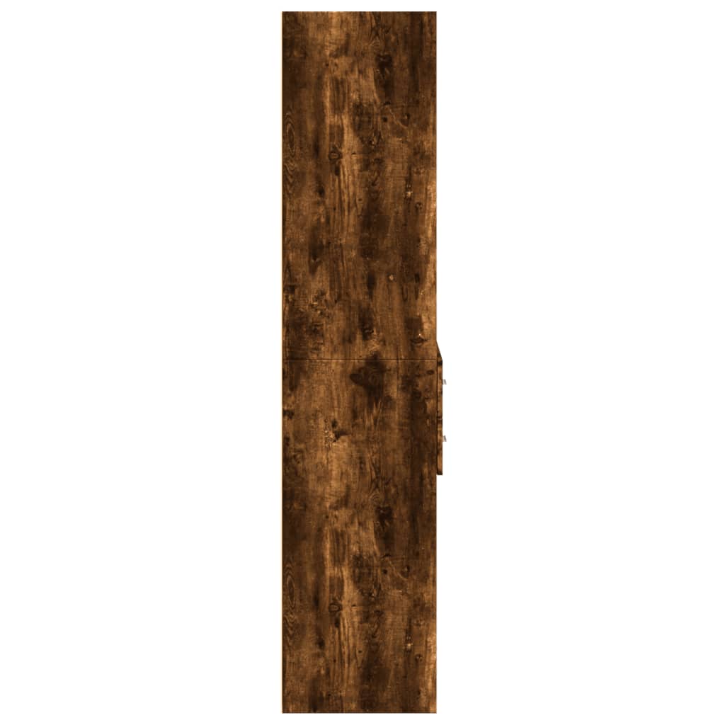 Highboard Smoked Oak 70x42.5x185 cm Engineered Wood