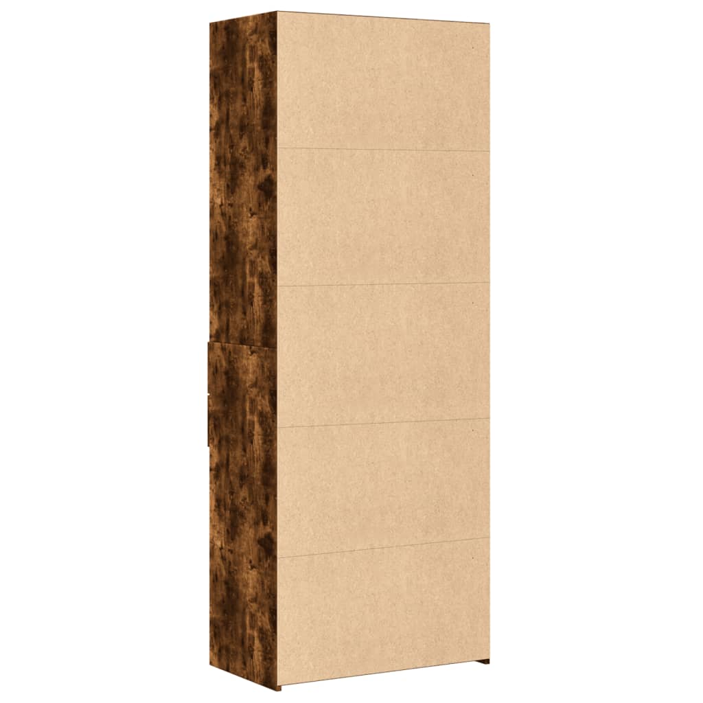 Highboard Smoked Oak 70x42.5x185 cm Engineered Wood