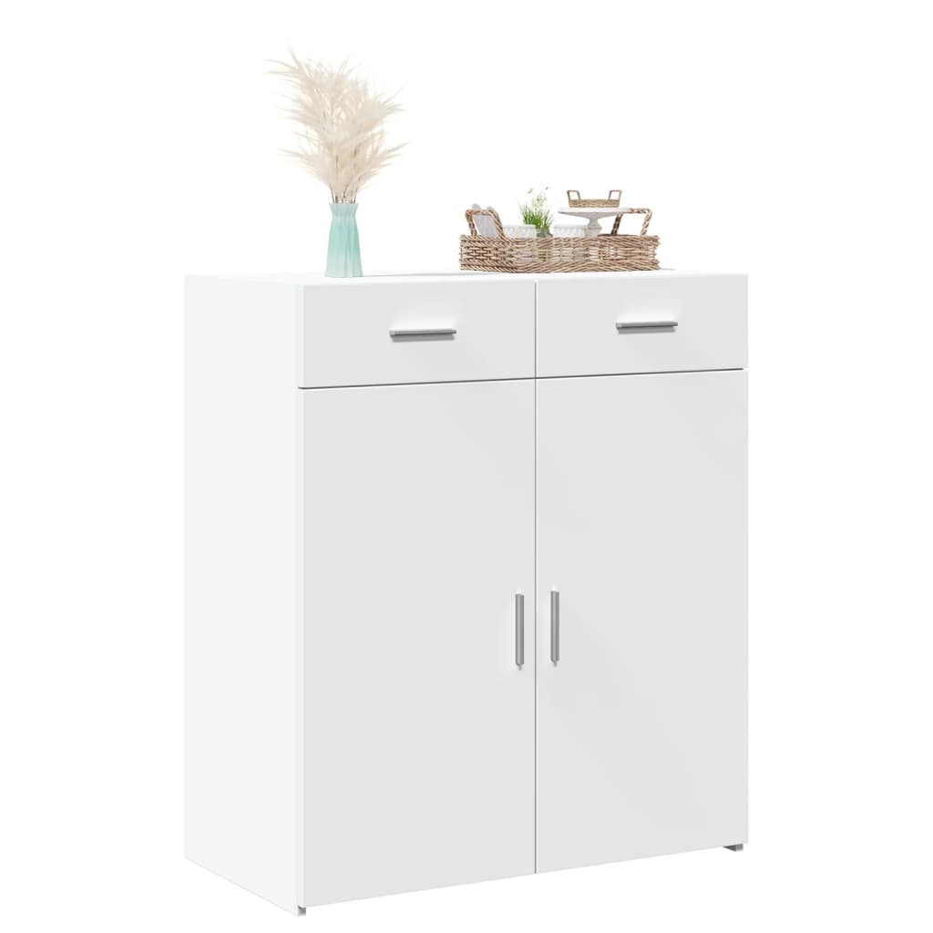 Sideboard White 80x42,5x93 cm Engineered Wood