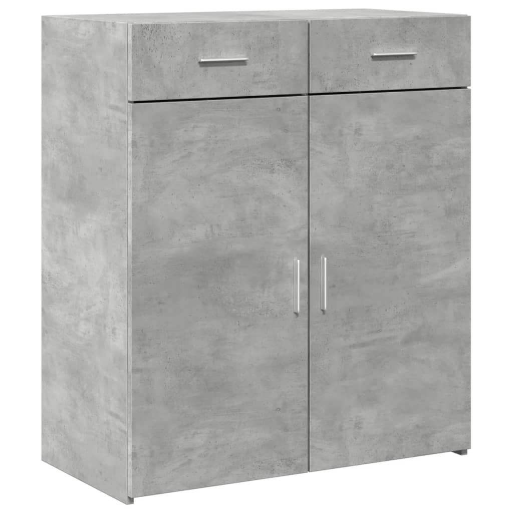 Sideboard Concrete Grey 80x42,5x93 cm Engineered Wood