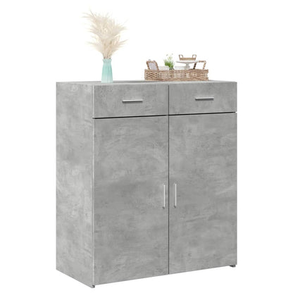 Sideboard Concrete Grey 80x42,5x93 cm Engineered Wood