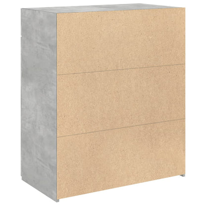 Sideboard Concrete Grey 80x42,5x93 cm Engineered Wood