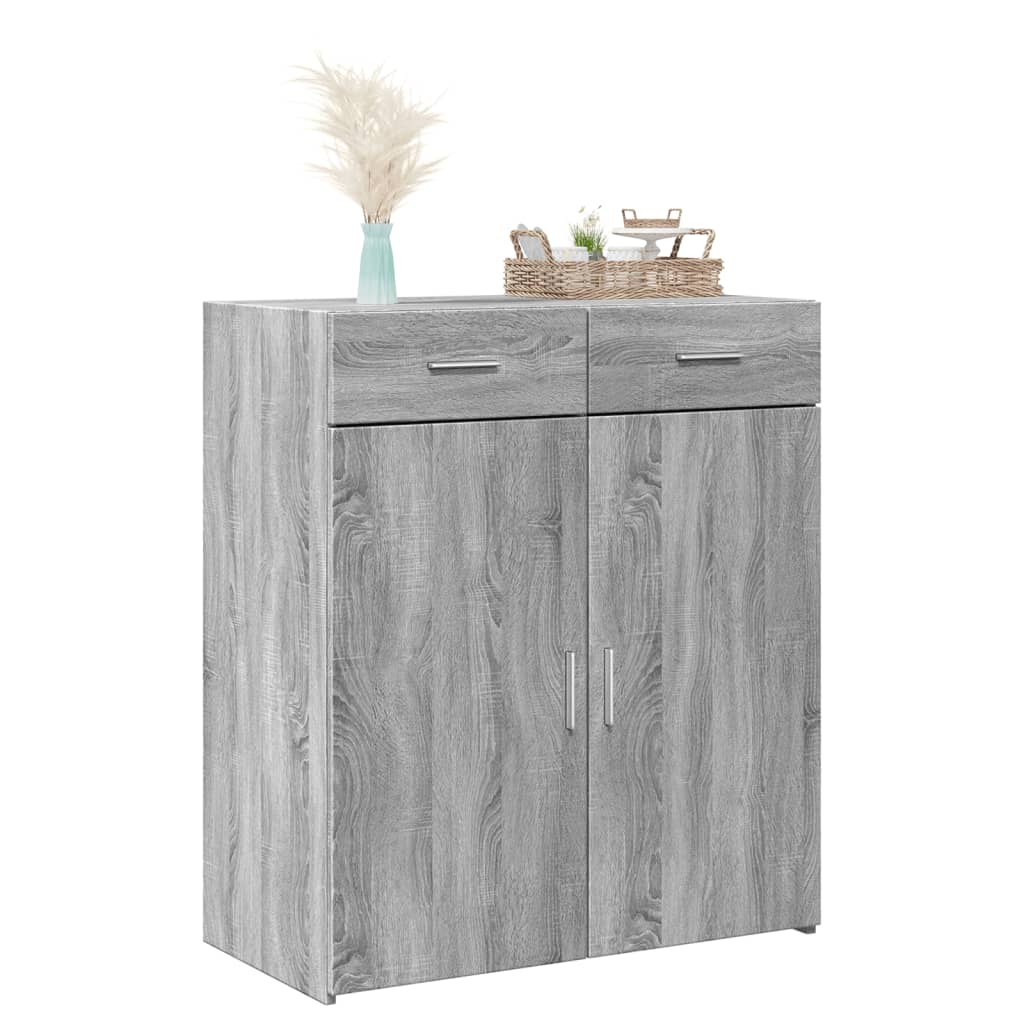 Sideboard Grey Sonoma 80x42,5x93 cm Engineered Wood