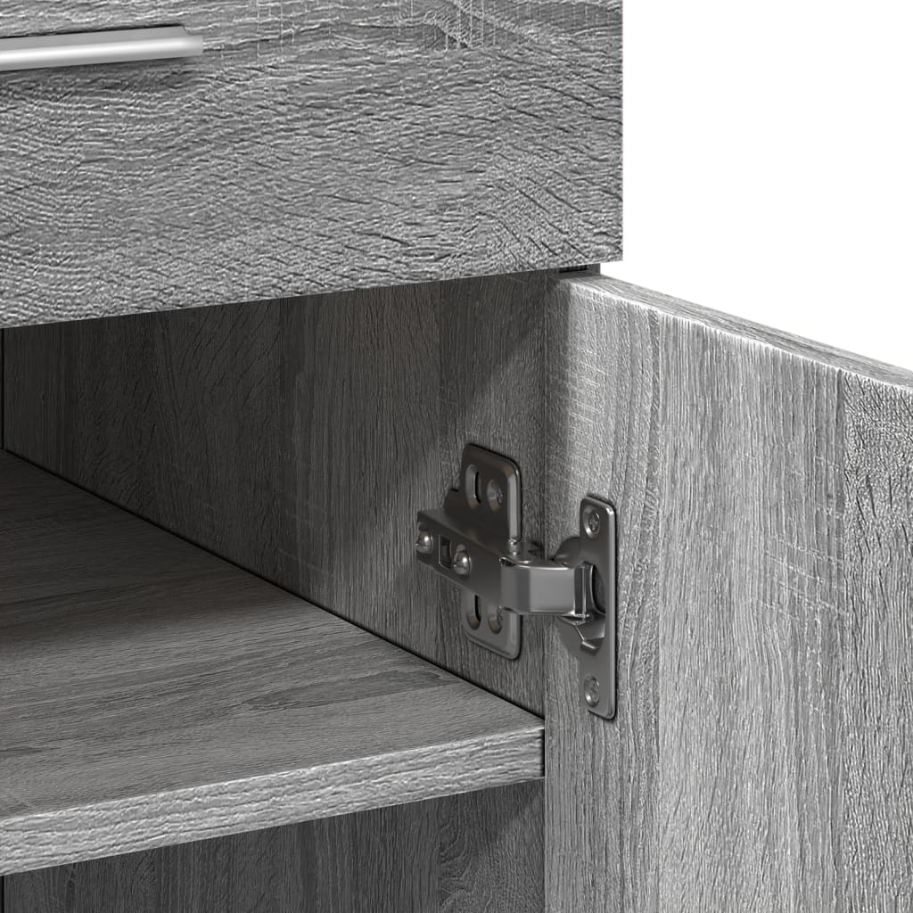 Sideboard Grey Sonoma 80x42,5x93 cm Engineered Wood