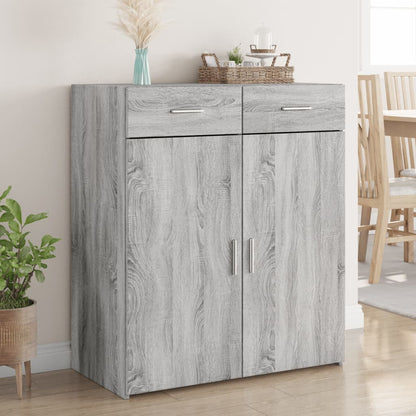 Sideboard Grey Sonoma 80x42,5x93 cm Engineered Wood