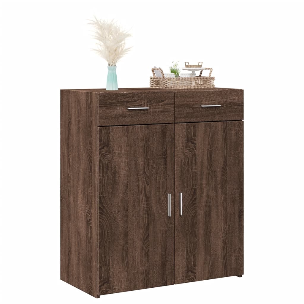 Sideboard Brown Oak 80x42,5x93 cm Engineered Wood