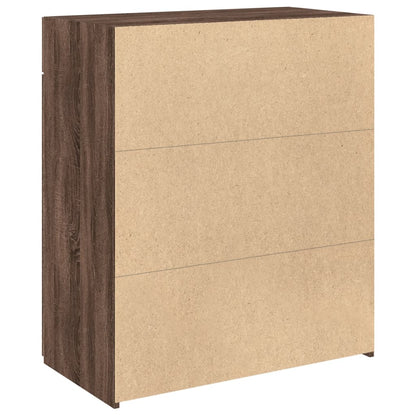 Sideboard Brown Oak 80x42,5x93 cm Engineered Wood