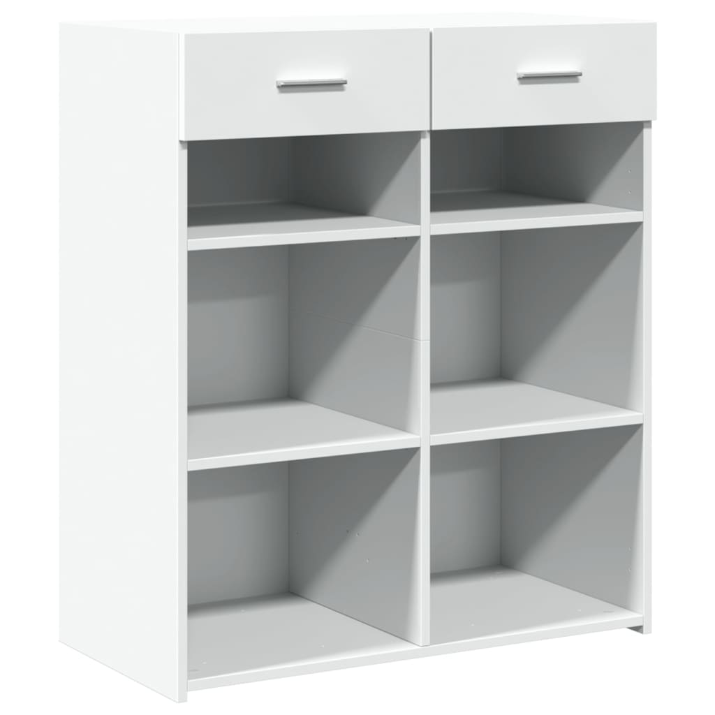 Sideboard White 80x42.5x93 cm Engineered Wood
