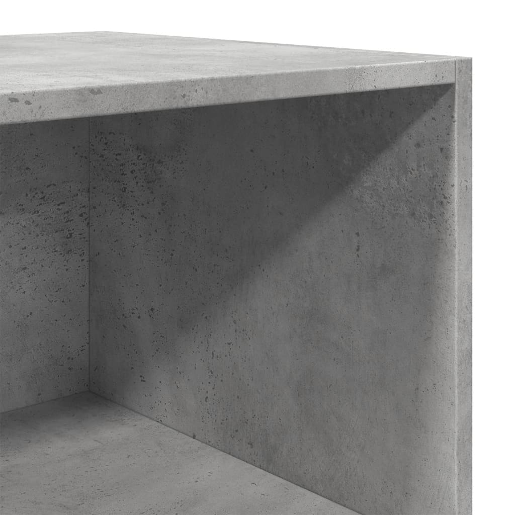 Highboard Concrete Grey 40x41x185 cm Engineered Wood