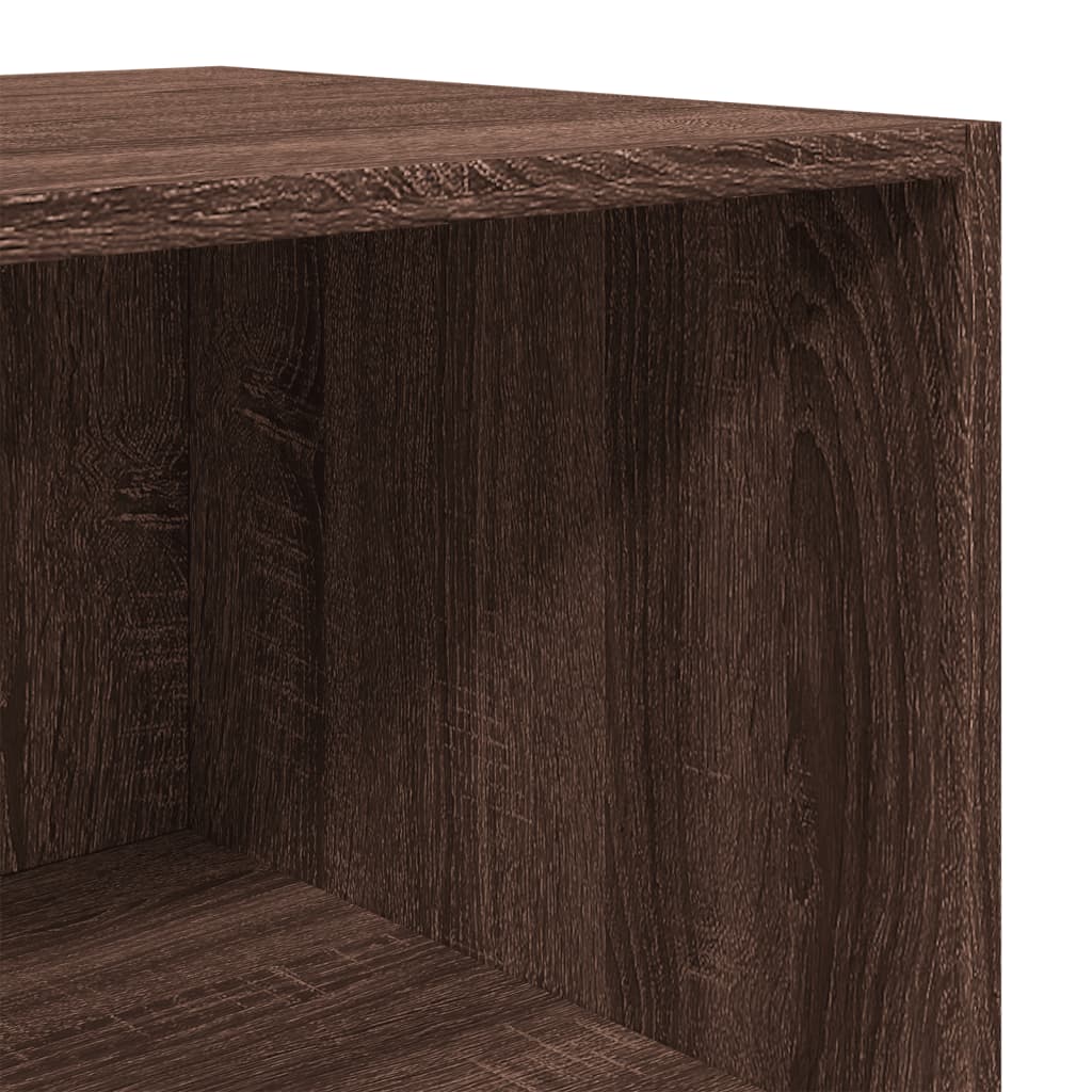 Highboard Brown Oak 40x41x185 cm Engineered Wood