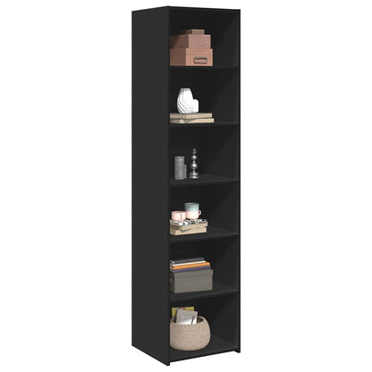 Highboard Black 45x41x185 cm Engineered Wood