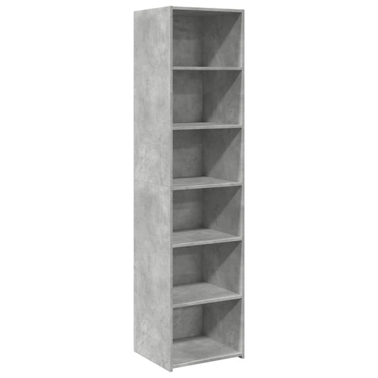 Highboard Concrete Grey 45x41x185 cm Engineered Wood