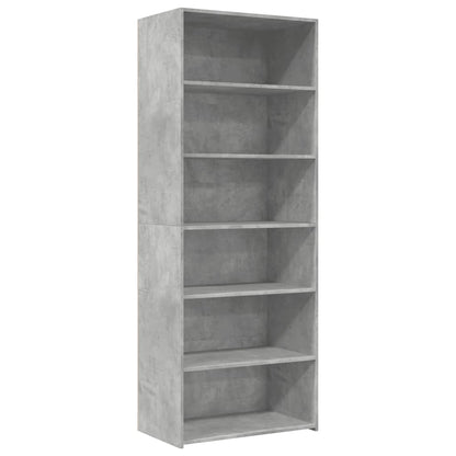 Highboard Concrete Grey 70x41x185 cm Engineered Wood