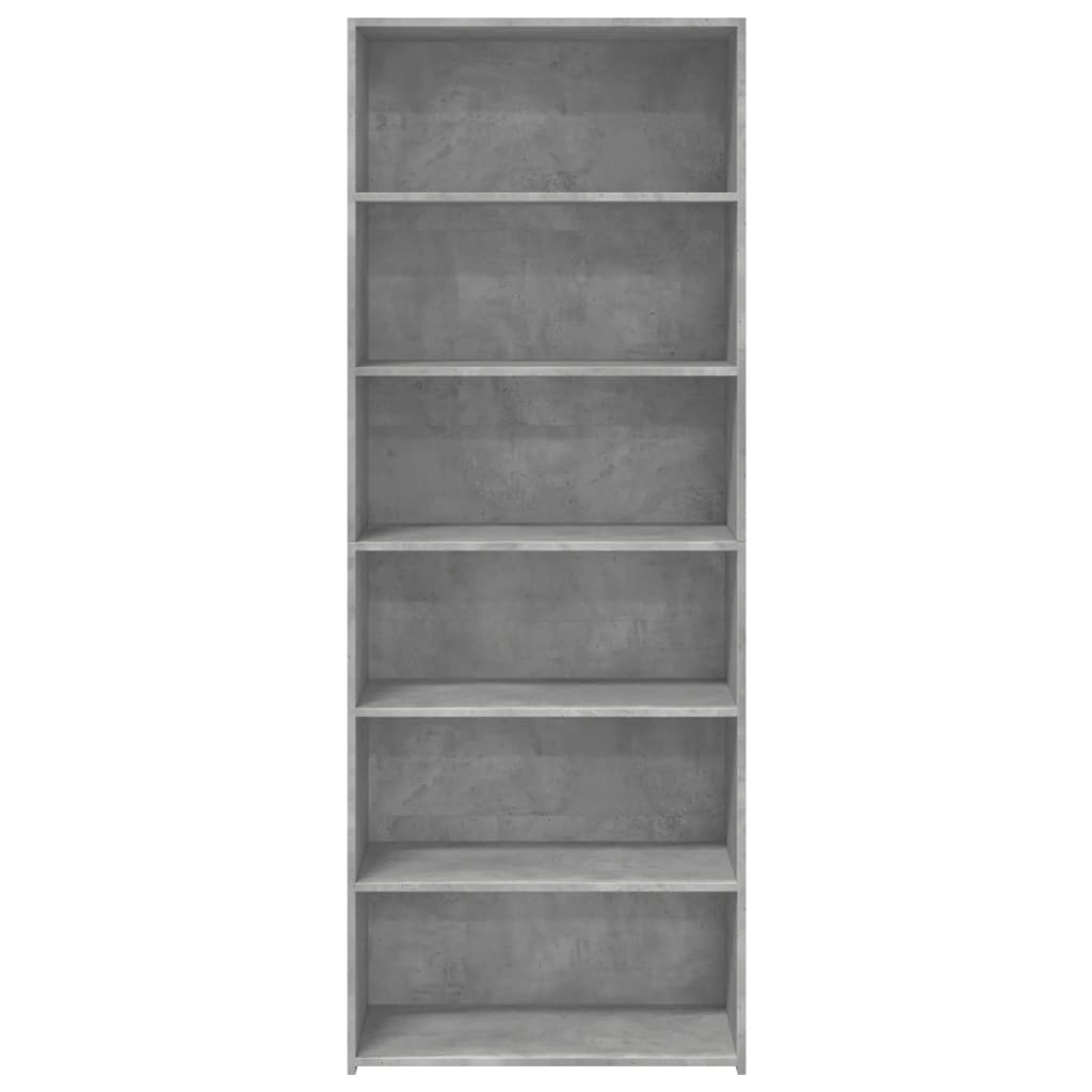 Highboard Concrete Grey 70x41x185 cm Engineered Wood
