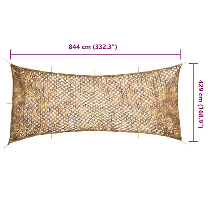 Camouflage Net with Storage Bag 844x429 cm Sand