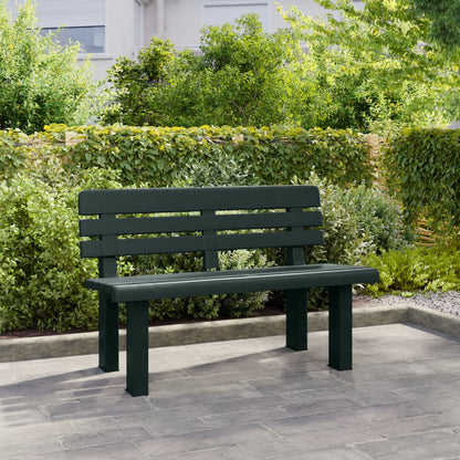 Garden Bench | Green | Polypropylene | 110 x 52 x 71 cm |  Durable