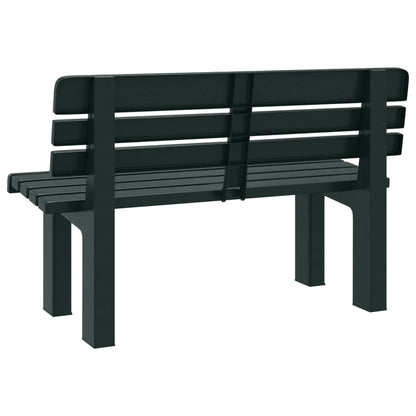Garden Bench | Green | Polypropylene | 110 x 52 x 71 cm |  Durable