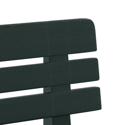Garden Bench | Green | Polypropylene | 110 x 52 x 71 cm |  Durable