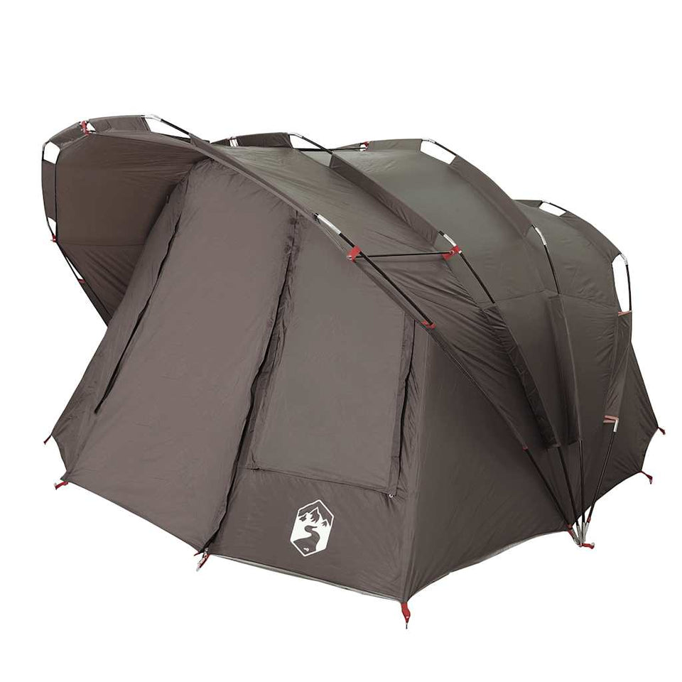 Fishing Tent 5-Person Brown Waterproof