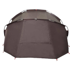 Fishing Tent 5-Person Brown Waterproof