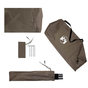 Shower Tent Brown Waterproof