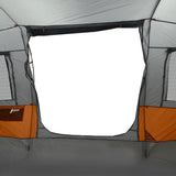 Camping Tent Tunnel 4-Person Grey and Orange Waterproof