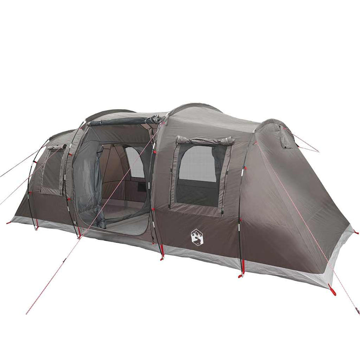 Camping Tent Tunnel 4-Person Brown Waterproof