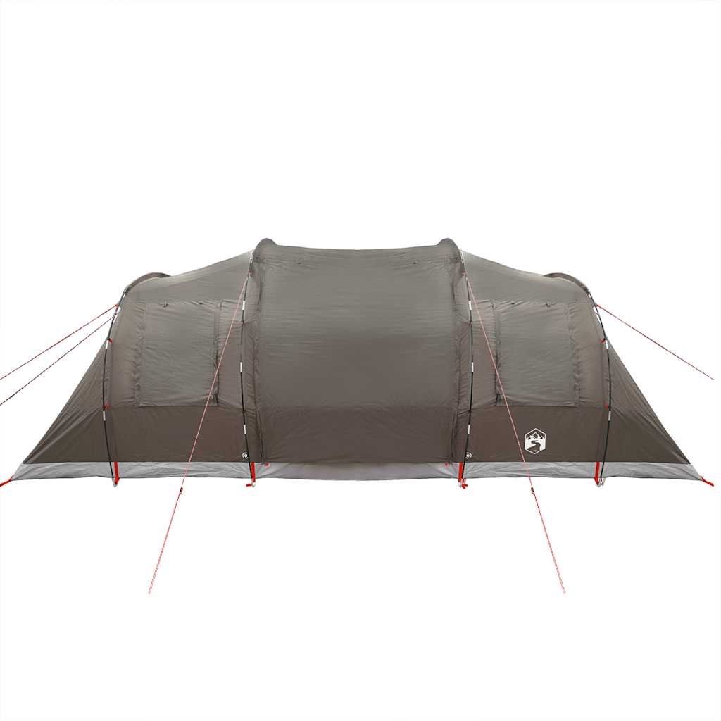 Camping Tent Tunnel 4-Person Brown Waterproof