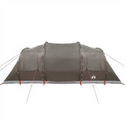 Camping Tent Tunnel 4-Person Brown Waterproof