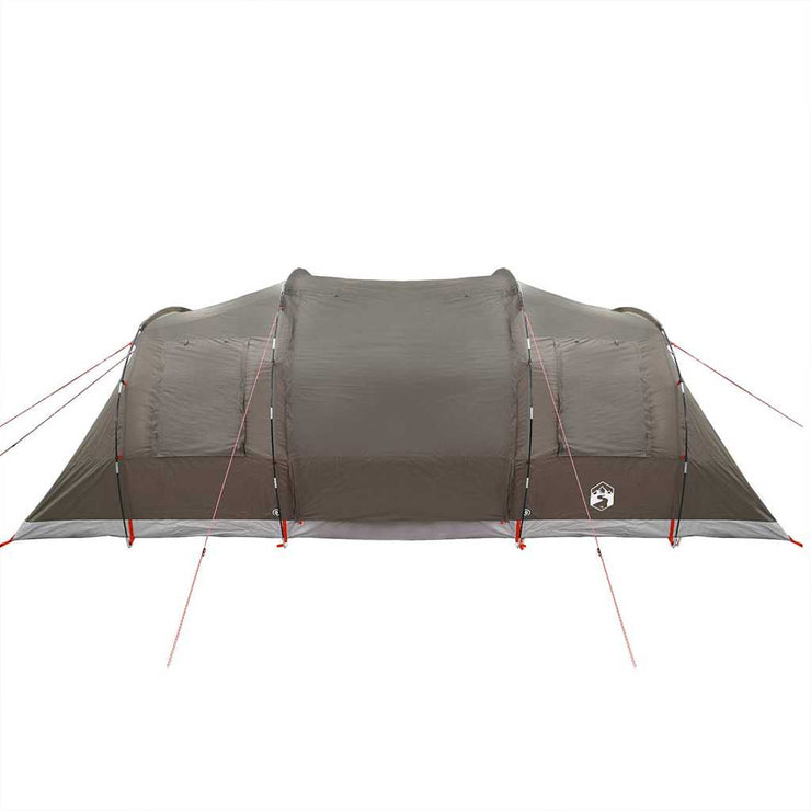 Camping Tent Tunnel 4-Person Brown Waterproof