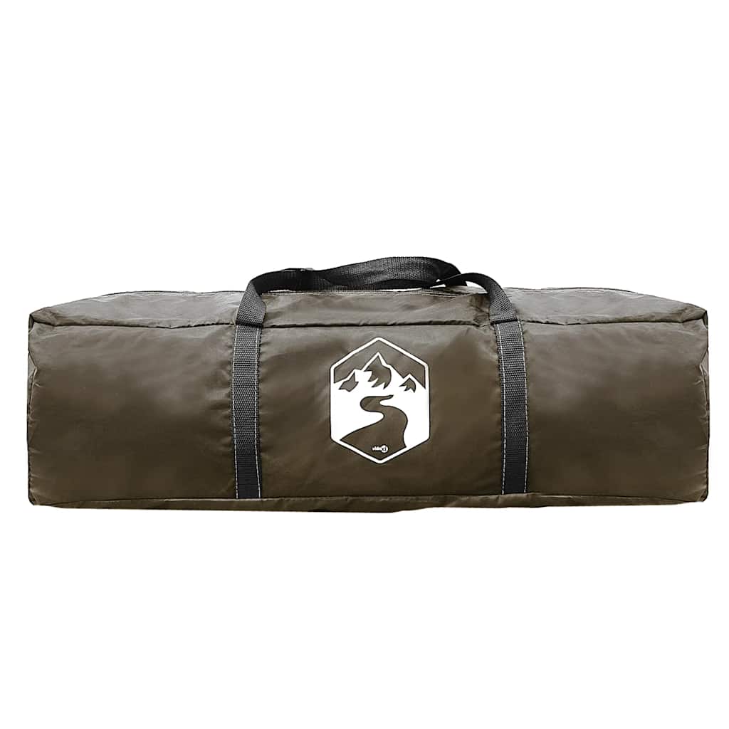 Camping Tent Tunnel 4-Person Brown Waterproof