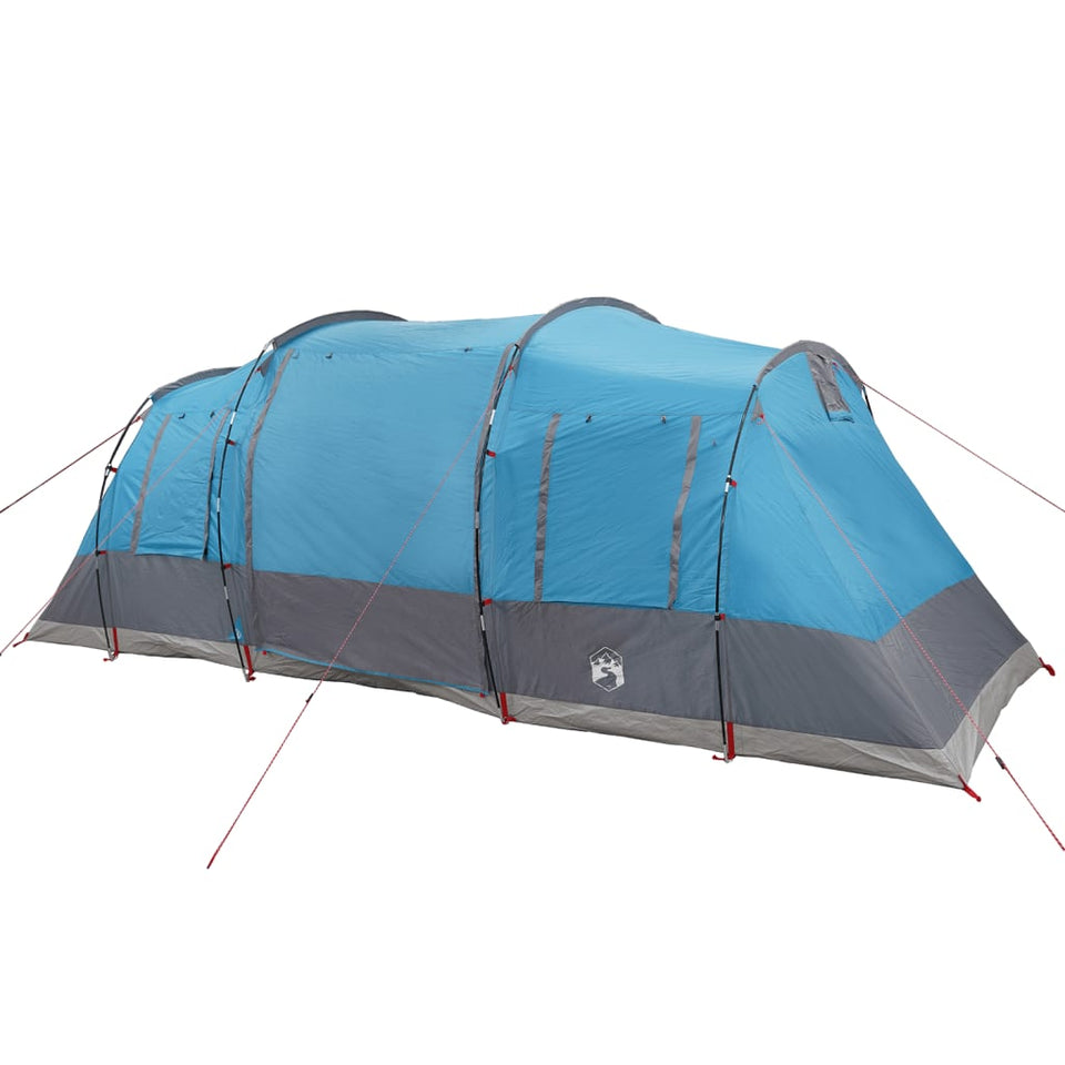 Family Tent Tunnel 6-Person Blue Waterproof