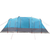 Family Tent Tunnel 6-Person Blue Waterproof