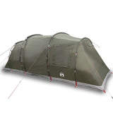 Family Tent Tunnel 6-Person Olive Green Waterproof