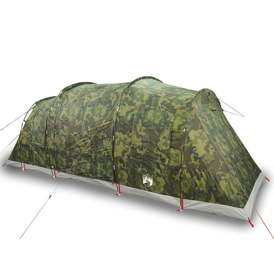 Family Tent Tunnel 6-Person Camouflage Waterproof