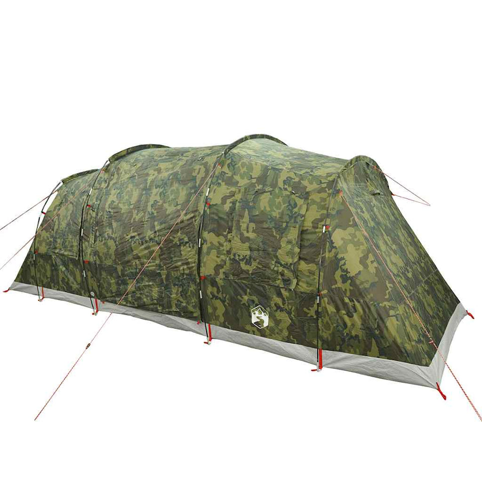 Family Tent Tunnel 6-Person Camouflage Waterproof