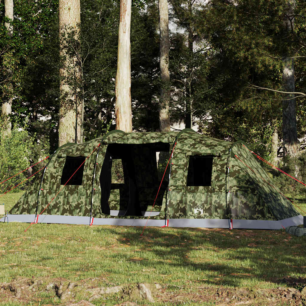 Family Tent Tunnel 6-Person Camouflage Waterproof